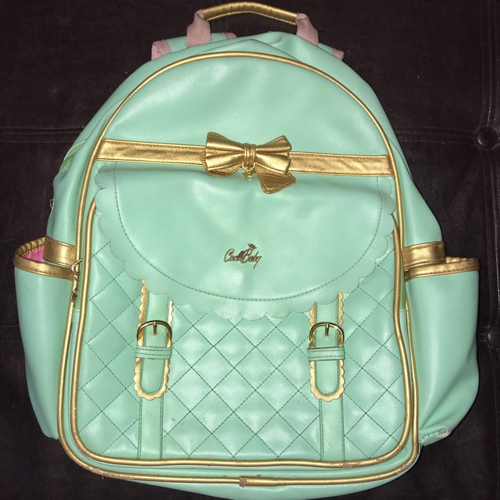 Cool baby backpack | Mint color